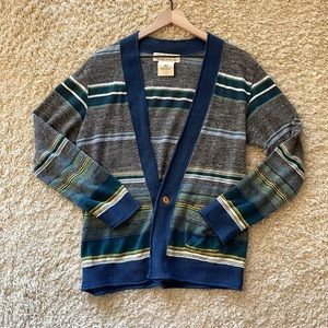 Remi Relief The Golden State v-neck multicolor cardigan. OS. Like new.